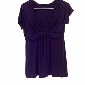 Daisy Fuentes Purple Blouse Size Medium